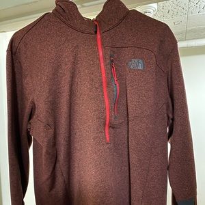 North Face Quarterzip Maroon XL